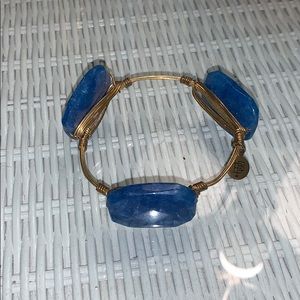 Blue stone chunky bracelet